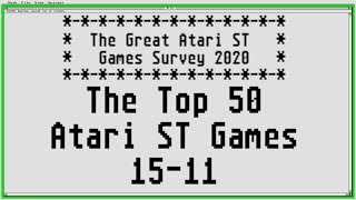 The Top 50 Atari ST Games Episode 8: 15-11