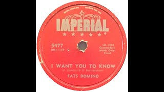 Fats Domino - I Want You To Know (stereo by Twodawgzz)