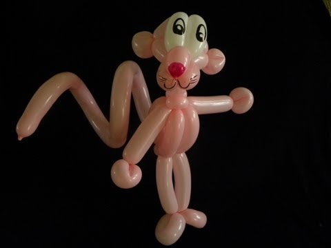 como hacer Pantera rosa en globos 1ra parte