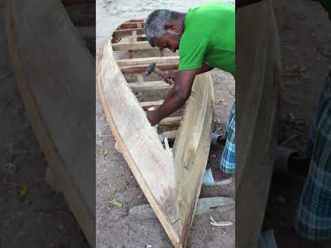 How to make a wooden boat #boat #woodwork #nouka