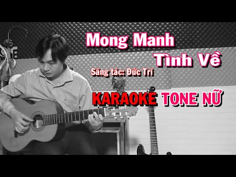 Mong Manh Tình Về - Tone Nữ - Beat Guitar - Karaoke NBC