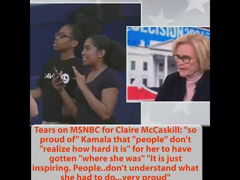 Tears on MSNBC: so proud of Kamala, consoling fellow progressives to fight 'dark phase'