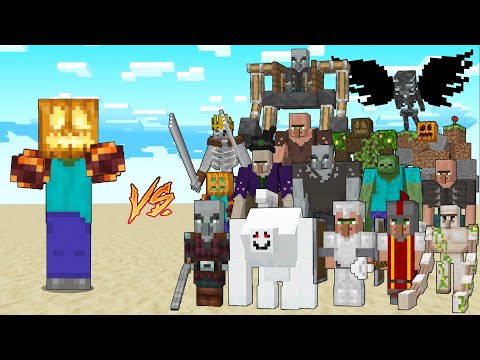 Grass Block - ZOMBIN vs REXY'S EXPANSION / Minecraft Mob Battle