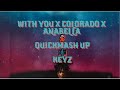 Quick mashup😩 With you x Colorado x Anabella - KEYZ [slowed reverb+Lyrics]