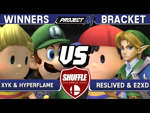Project M - XYK & HyperFlame (Luigi/Lucas) vs Reslived & E2XD (Ness/Link) - Shuffle BOTM Winners