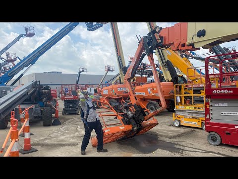 Ultra Boom lift restrictions and axles extend
