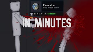How to get the Extinction Achievement in People playground in minutes!!!!!!!