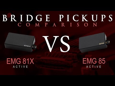 EMG 81X vs EMG 85 - Active Bridge Pickup Guitar Comparison / Demo