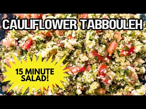 Easy Cauliflower Tabbouleh Salad: Fresh, Low-Carb Mediterranean Feast That Will Transform Your Diet!