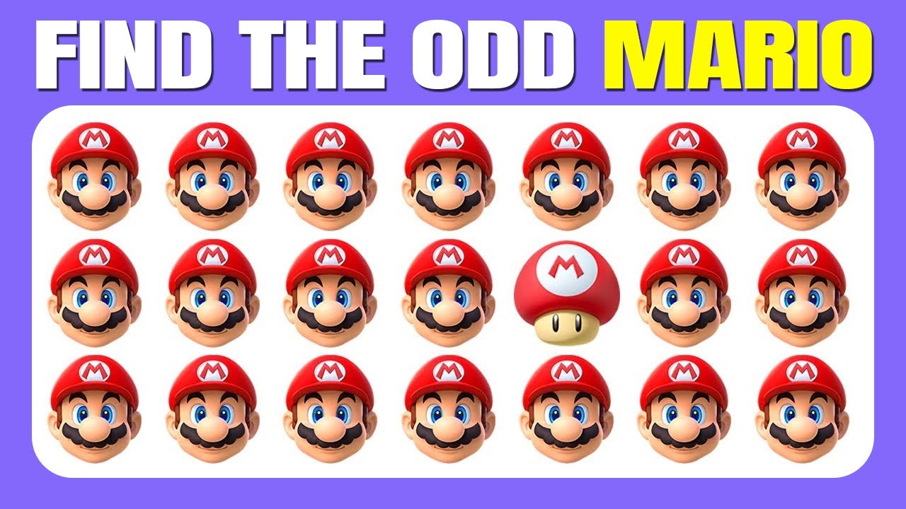 Find the ODD One Out - Super Mario Edition| Easy, Medium, Hard - 30 Ultimate Levels| Quizzer Joco