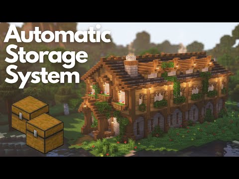Automatic Storage System | Minecraft Tutorial | Java & Bedrock [1.20]
