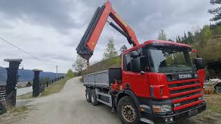 Camion-benne Scania P310 *6x2 *3 WAY-DUMPER + PALFINGER PK 14080 *FULL STEEL | Image 4 - Autoline