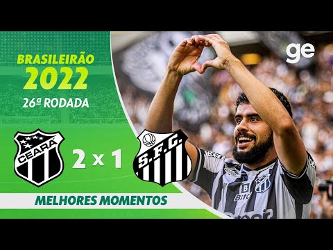 Gols e lances de Ceará x Santos
