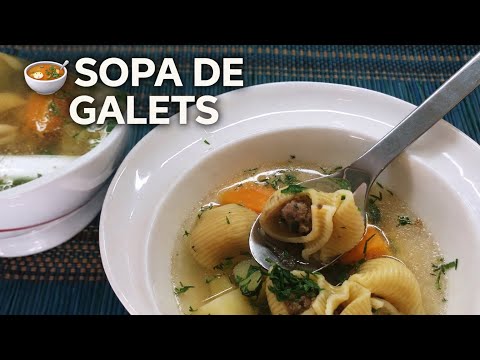 SOPA DE CALABAZA CON PASTA LUMACONI | Sopa de Galets Casera y Divertida