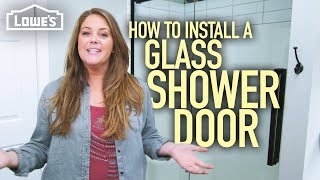 How to Install a Glass Shower Door (w/ Monica from The Weekender)