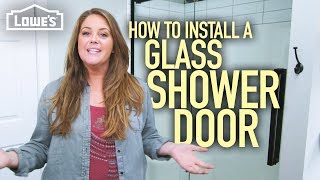 How to Install a Glass Shower Door (w/ Monica from The Weekender)
