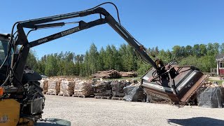 Sl&auml;ntklippare p&aring; Mowi-kran inklusive h&ouml;gr&ouml;jaraggregat roadside mower | Image 4 - Agroline