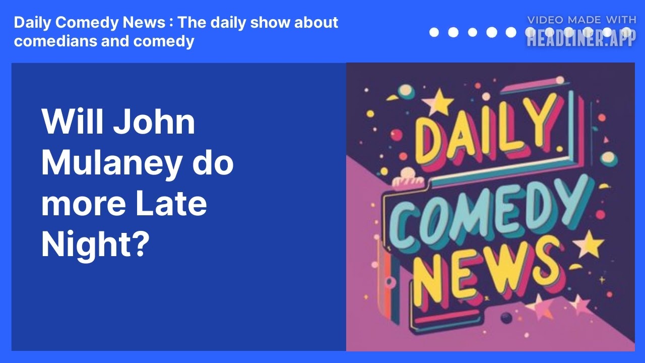 Will John Mulaney do more Late Night?
