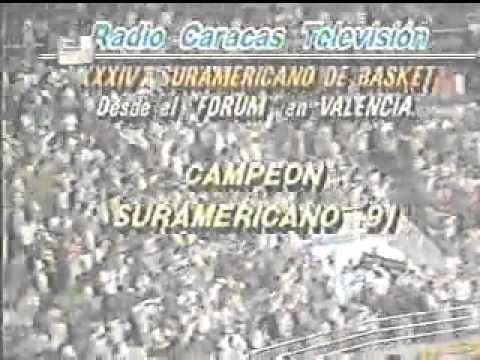 Suramericano de Valencia 1991 El Baloncesto paraliza al país