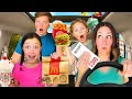 EATING What the PERSON in FRONT of Us ORDERS for 24 HOURS! *Picky Eaters*
