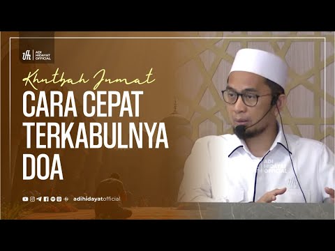 [LIVE] Khutbah Jum'at: Cara Tepat Terkabulnya Do'a - Ustadz Adi Hidayat