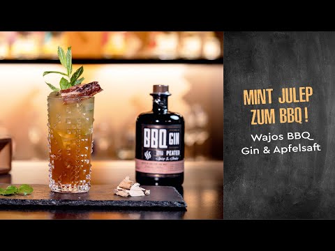 Apple Mint Gin Julep Cocktail - Mint Julep zum Barbecue mit Apfelsaft & Gin. Wajos Cocktail Rezept