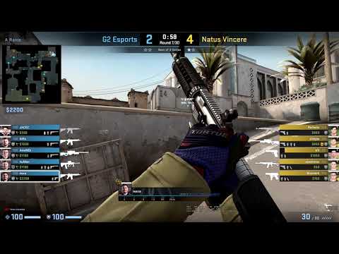 CSGO POV G2.nexa vs. NaVi @Dust2 - 33 kills