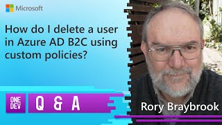 How do I delete a user in Azure AD B2C using custom policies?