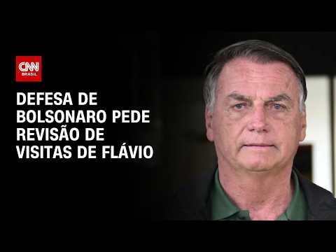Defesa de Bolsonaro pede para STF rever proibição de visitas de Flávio | CNN PRIME TIME