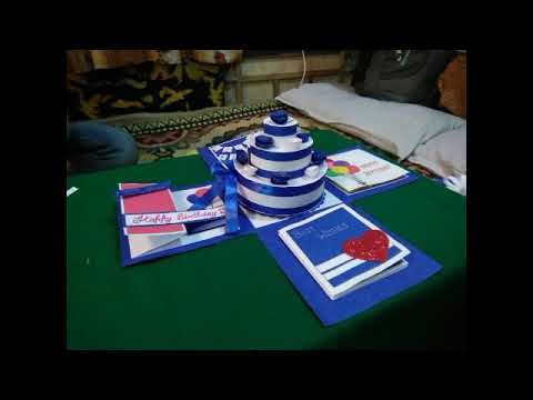 Paper Birthday Cake Explosion Box