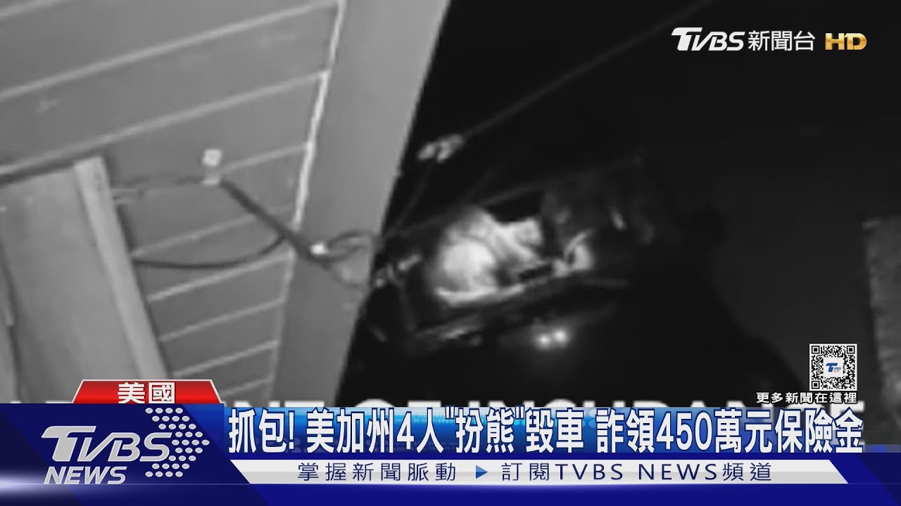 熊厲害！美加州4人「假扮棕熊」毀愛車　詐領450萬元保險金