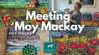 An interview and a workshop with MOY MACKAY / Artist, Author, Tutor / Painting in felt and stitch🌹