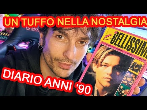 SFOGLIAMO UN DIARIO ANNI '90 (I BELLISSIMI) UN TUFFO NELLA NOSTALGIA #CARTOLERIAVINTAGE