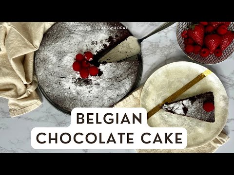 Homemade Belgian Chocolate Cake