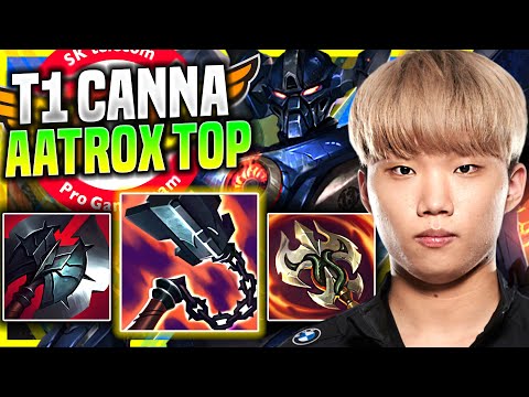 CANNA DOMINATING AATROX WITH NEW ITEMS! - T1 Canna Plays Aatrox Top vs Camille! | Preseason 11