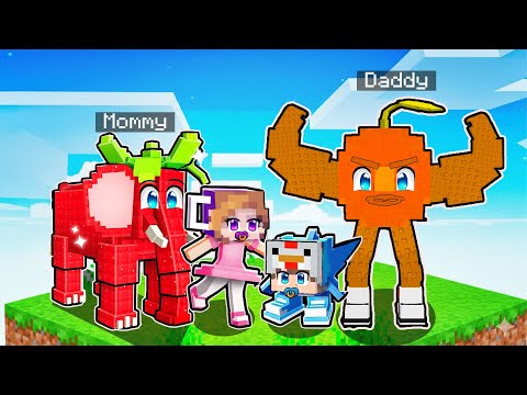 Having An BRAINROT FAMILY In Minecraft!