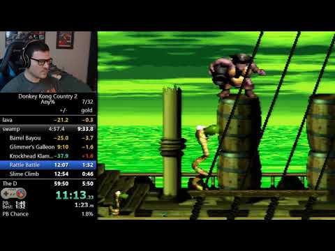(55:24) DKC2 any% speedrun