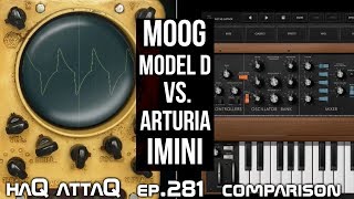 Video thumbnail for MOOG Model D app vs ARTURIA iMini │ Can you hear it? - haQ attaQ 281 by Jakob Haq
