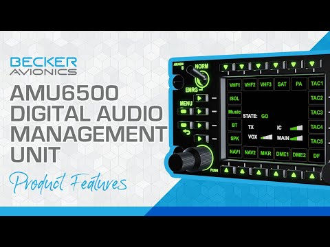 Introducing the Becker Avionics AMU6500