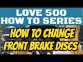 Fiat 500 Changing Front Brake Discs Rotars Quick And Easy Job