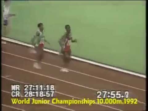 watch till end Funny fall moment world junior championship  10.000 m (1992)