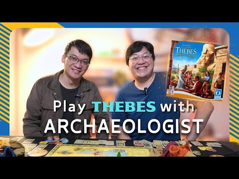 When Board Games Meet Archaeology: Exploring "Thebes"! ft. @cubicpastry  | #boardgames #底比斯的遠方