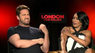 London Has Fallen: Gerard Butler & Angela Bassett Official Movie Interview | ScreenSlam video