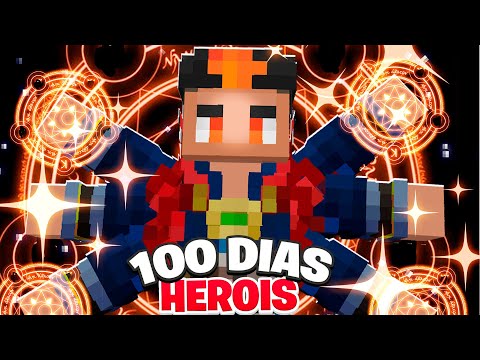 SOBREVIVI 100 DIAS COMO MAGO SUPREMO no MINECRAFT HERÓIS MULTIVERSO !
