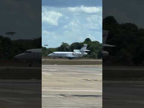 Dassault Falcon 900LX pousando em Porto Velho, vindo de Itacoatiara-AM