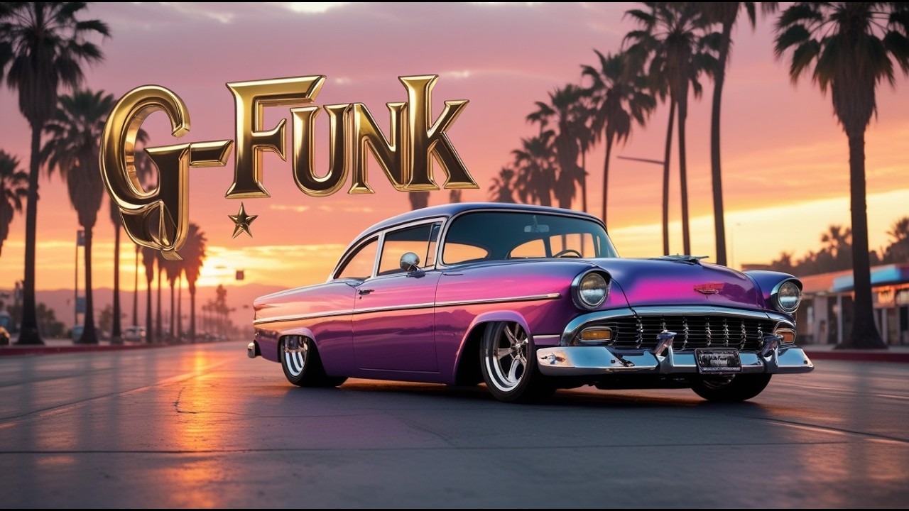 🌴 Golden Hour G-Funk 🚗 Westside Lowrider Ride | Chill Hip Hop Cruise