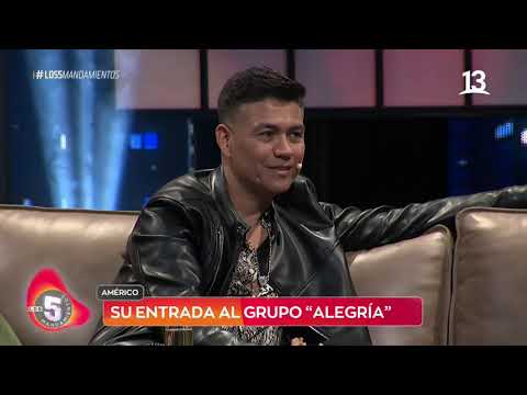 Américo reveló la historia de su llegada el grupo "Alegría". Los 5 Mandamientos, Canal 13.