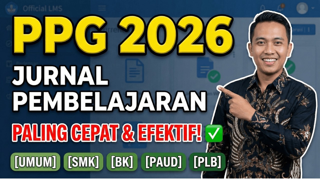 Format Jurnal Pembelajaran PPG 2026 Tahap 1 Paling Cepat, Efektif, dan Efisien - Anti Kerja 2 Kali