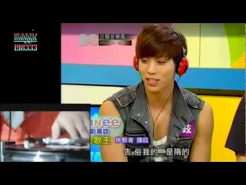 [funny edit] 120709 SHINee JongHyun Key sing Chinese songs with songs added 日韓音樂瘋