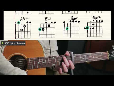 RE Stacks Guitar Tutorial // Bon Iver